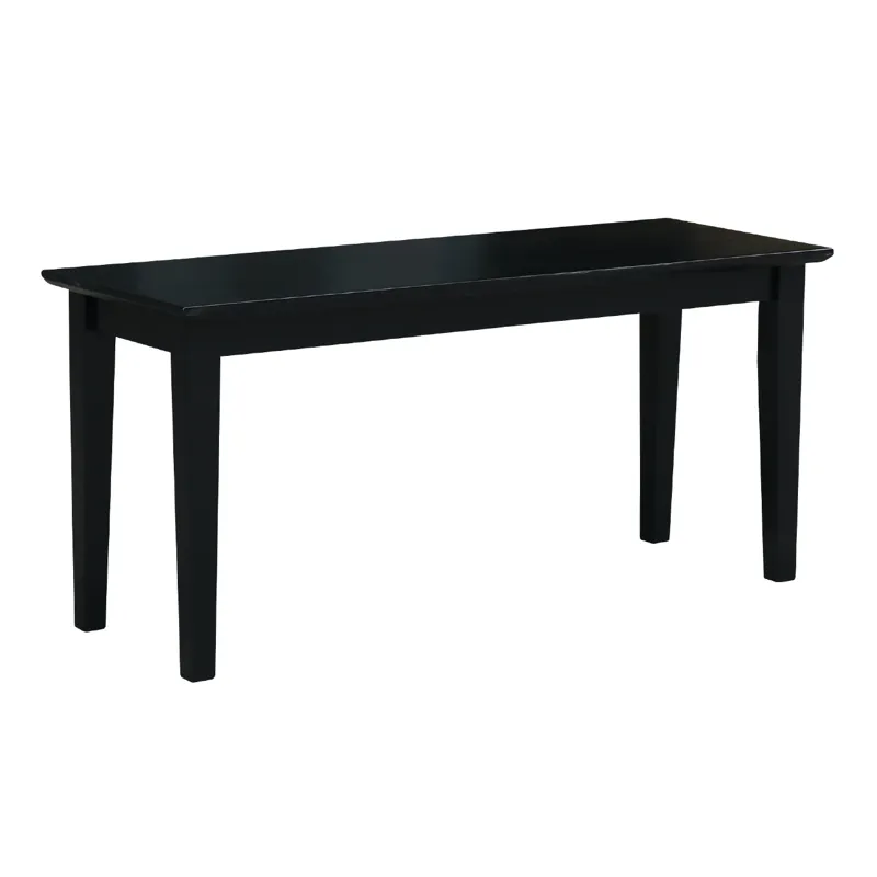 Dining Essentials - Shaker Bench in Black