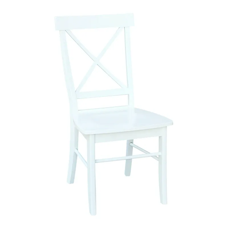 Hampton Collection - X-Back Chair in Pure White