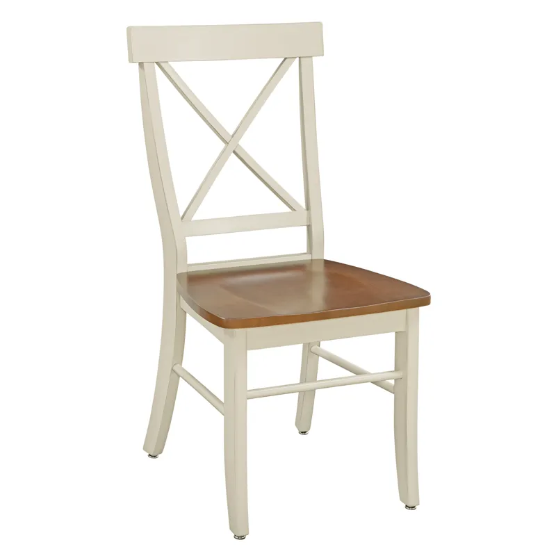 Dining Essentials - X Back Chair in Hickory and Shell