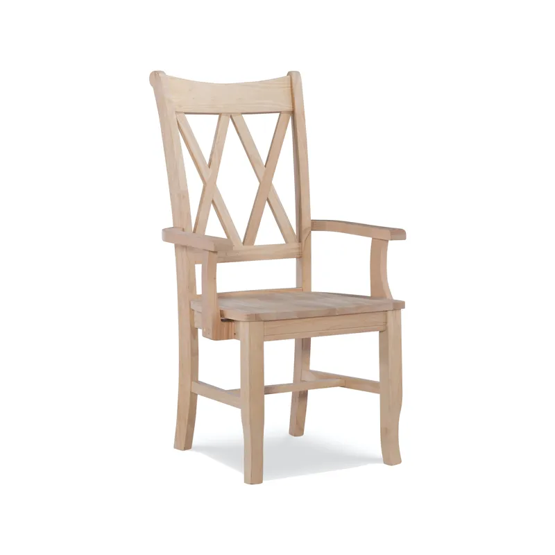 Double X Back Arm Chair