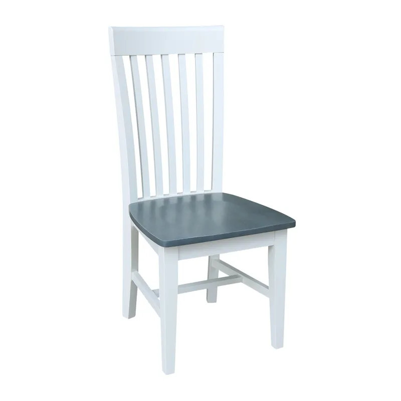 Cosmopolitan Collection - Tall Mission Chair in Heather Gray & White