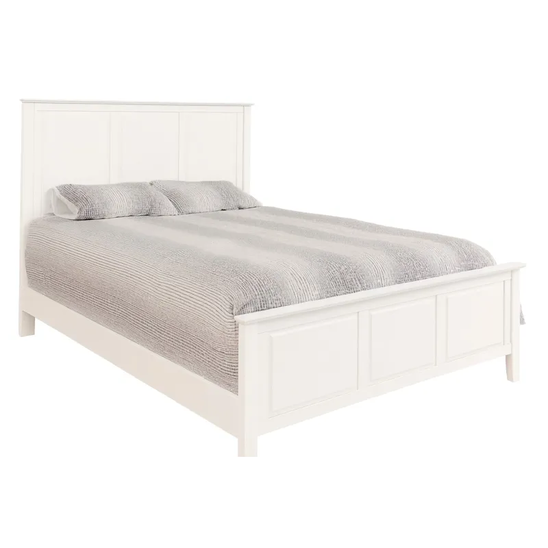 Queen Lancaster Bed in Pure White