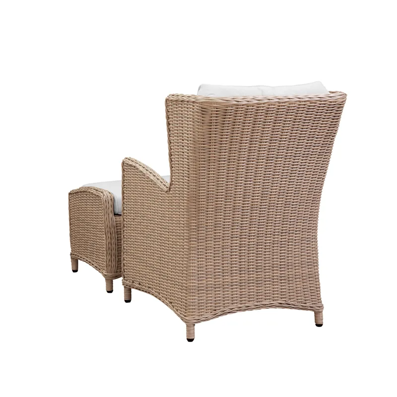 PARKS: Outdoor Living- Biscayne Lounge Chair w/Footstool