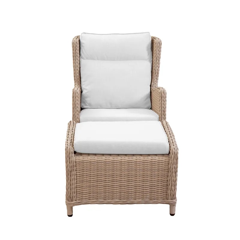 PARKS: Outdoor Living- Biscayne Lounge Chair w/Footstool