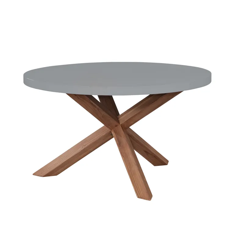 PARKS: Outdoor Living - Shenandoah Round Dining Table in Gray