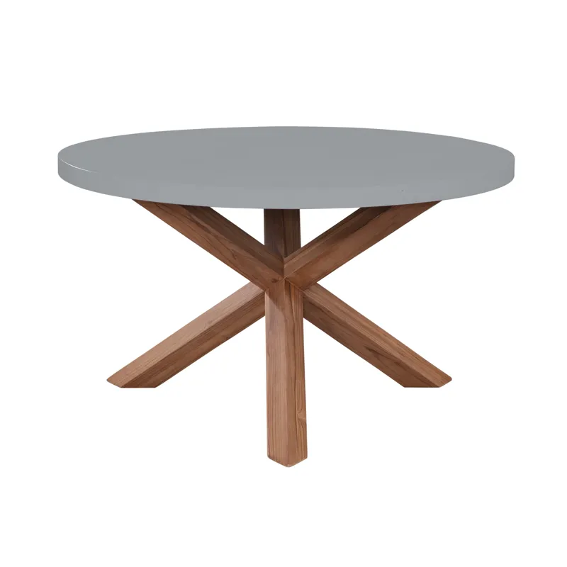 PARKS: Outdoor Living - Shenandoah Round Dining Table in Gray