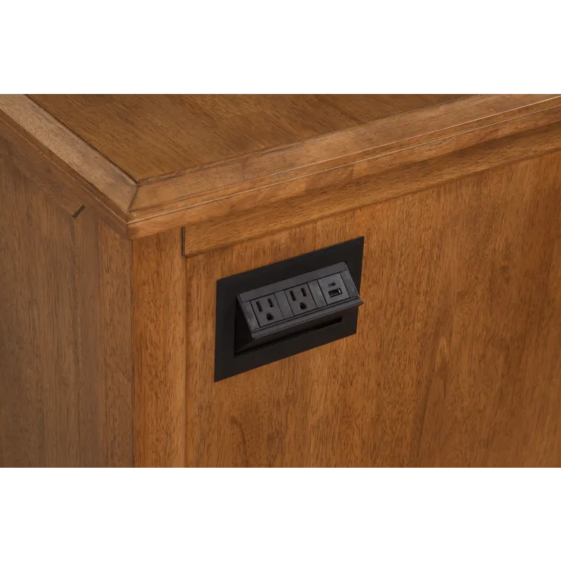 Home Accents - Vista Executive Desk in Hickory