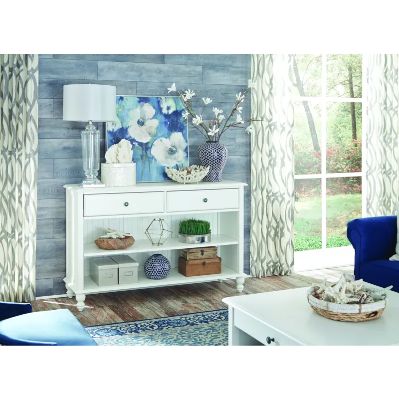 Cottage Bedroom - Console Table in Beach White