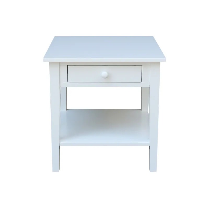 Destinations Collection - Spencer End Table in Pure White