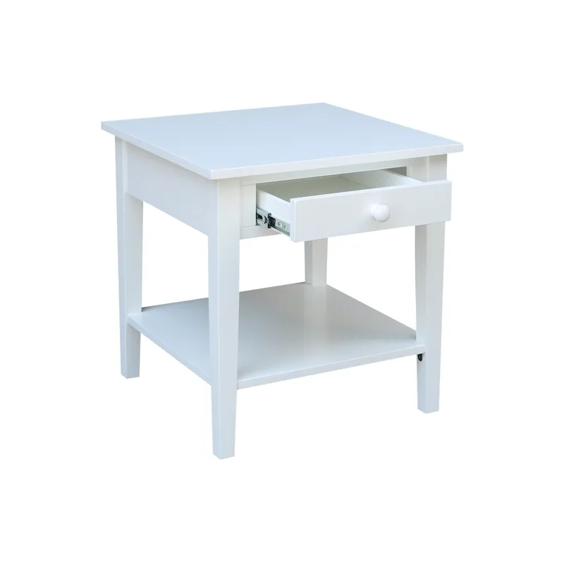 Destinations Collection - Spencer End Table in Pure White