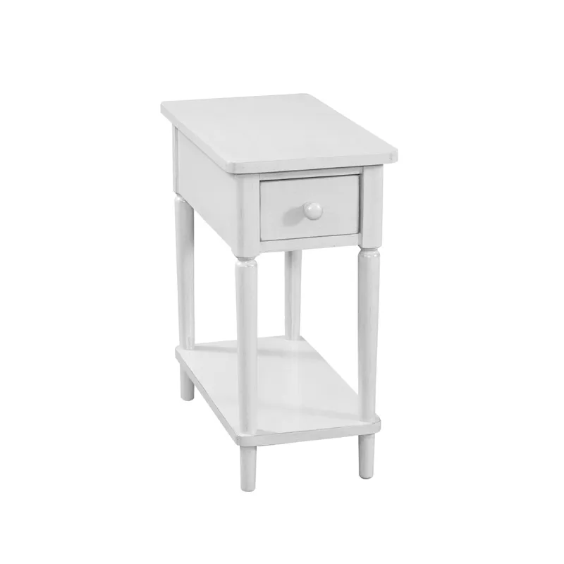 Destinations Collection - Narrow Side Table in Pure White