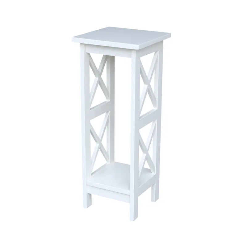 Home Accents - 30''H  X Side Plant Stand in White