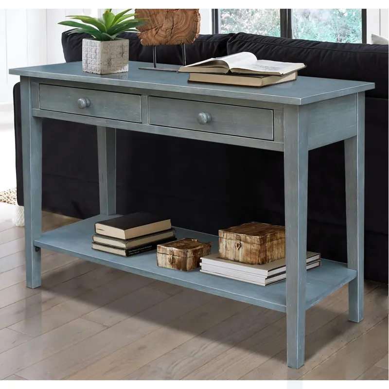 Destinations Collection - Spencer Sofa Table in Heather Gray