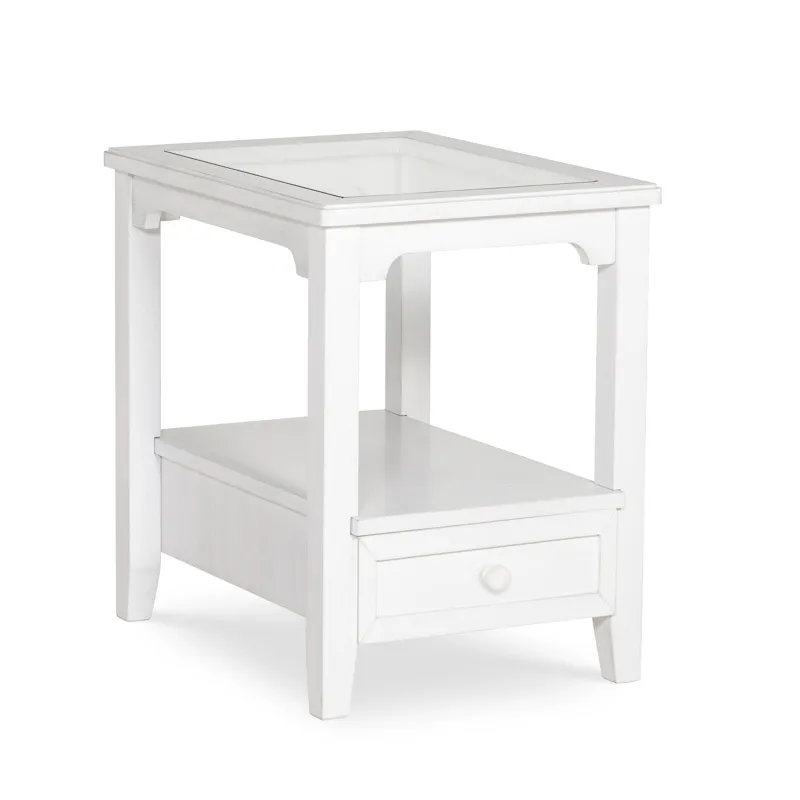 Home Accents - Amelia Glass Top End Table