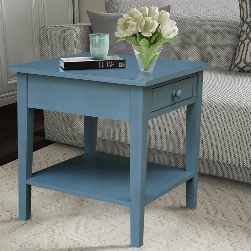 Destinations Collection - Spencer End Table in Ocean Blue