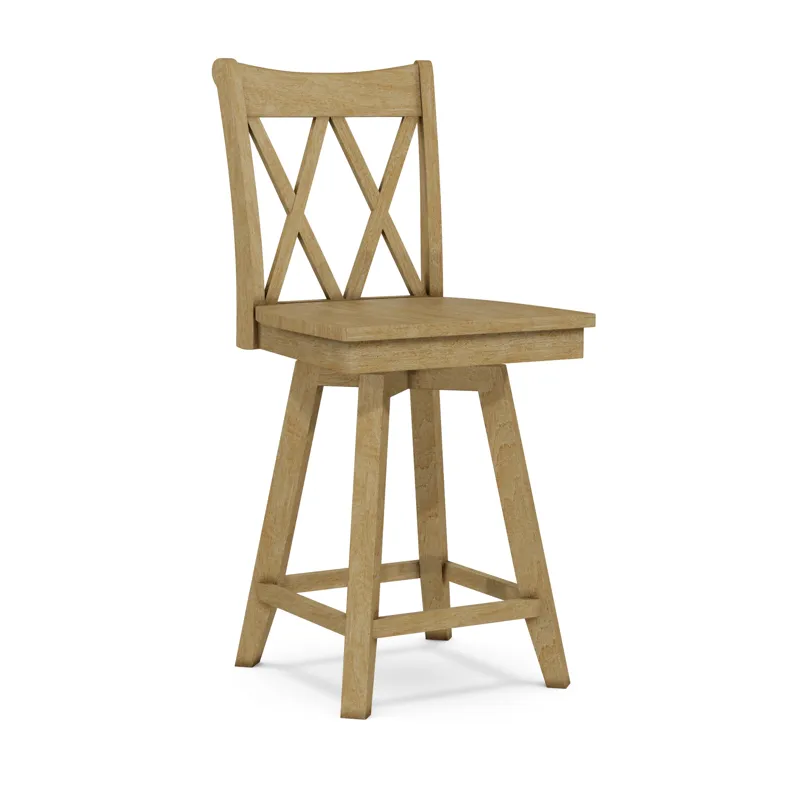 24'' XX Back Swivel Counter Stool