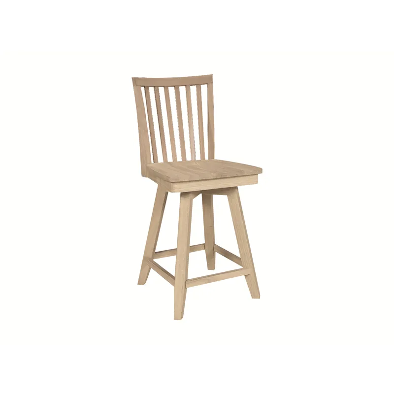24'' Mission Swivel Counter Stool