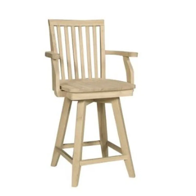 30" Mission Bar Stool w/Arms