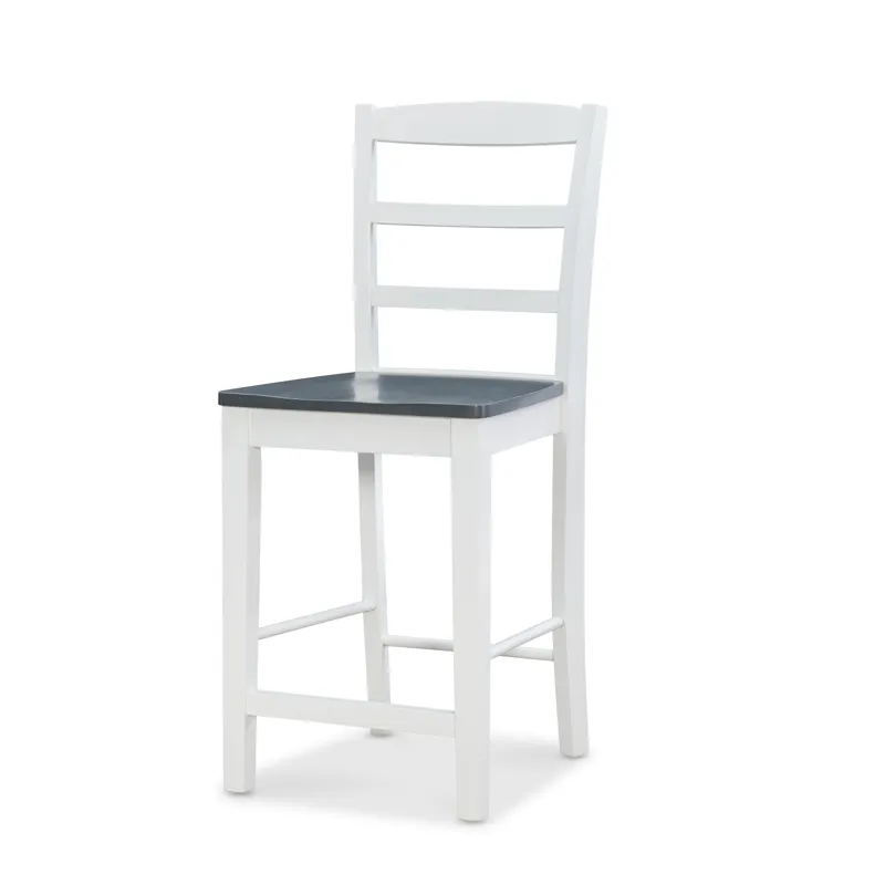 Dining Essentials - Madrid Stool in Heather Gray and White