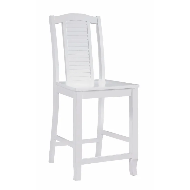 Hampton Collection Seaside Pure White Stool