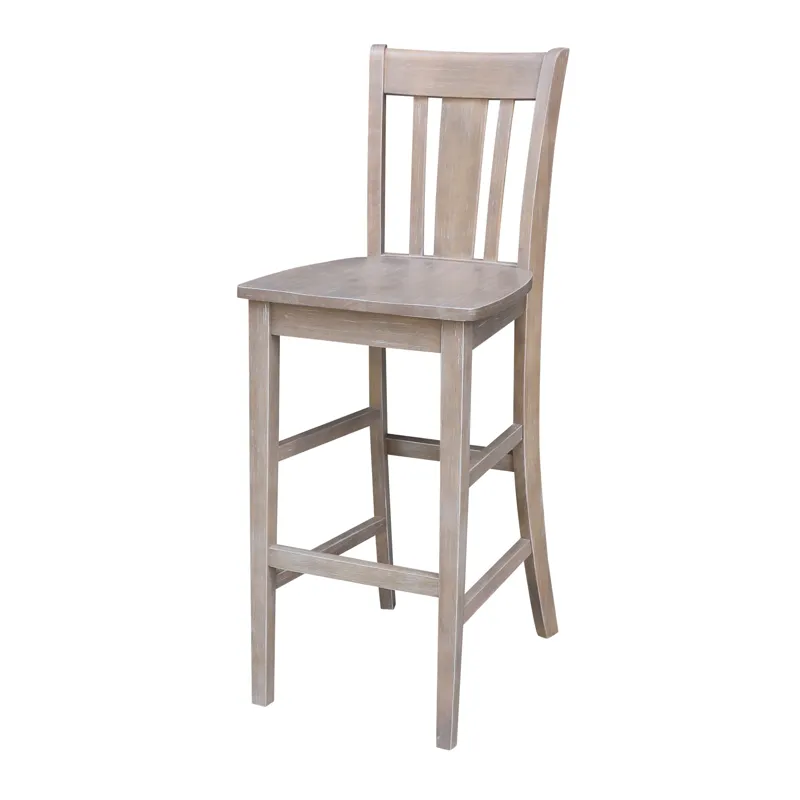 36" H San Remo Stool in Taupe Gray