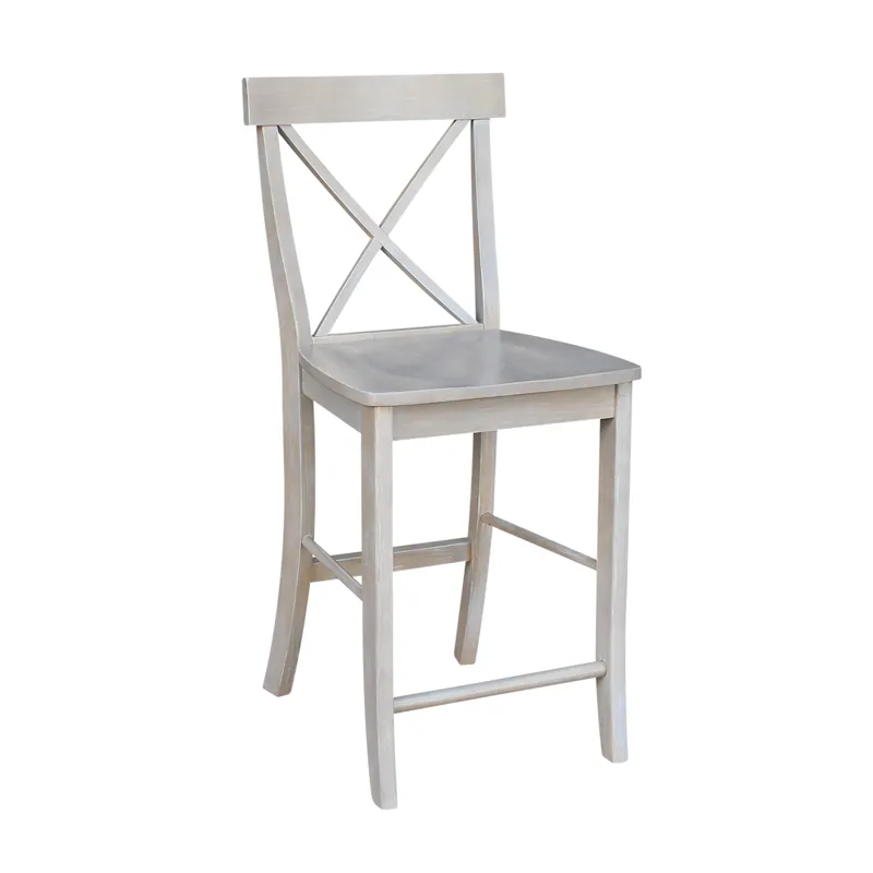 Dining Essentials - X-Back Stool in Taupe Gray