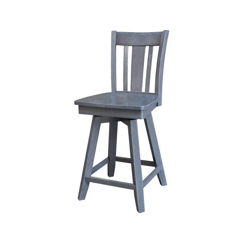 Dining Essentials - 24" San Remo Heather Gray Stool
