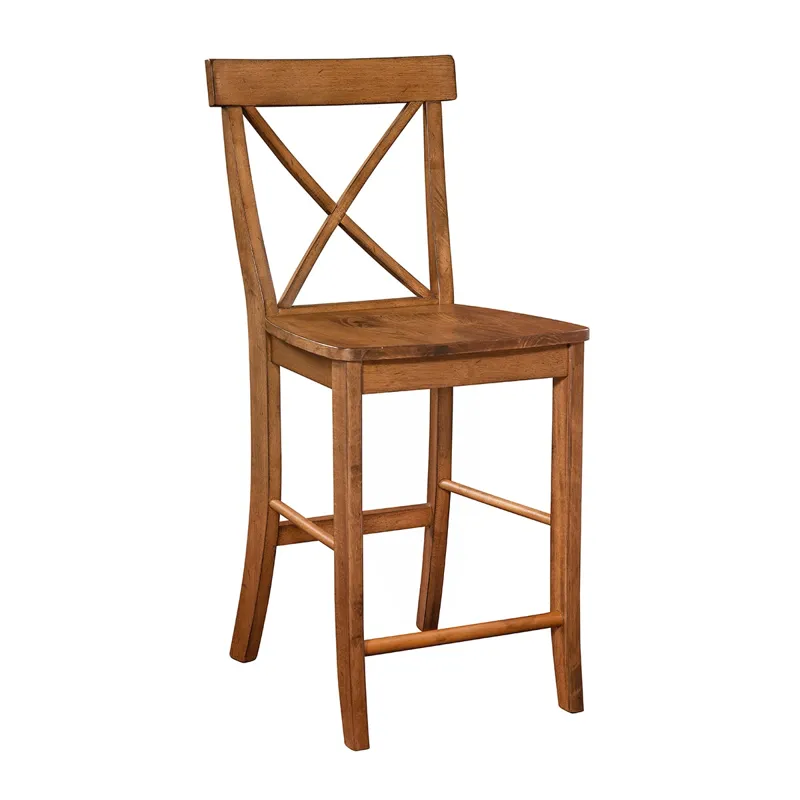 Dining Essentials - X-Back Stool in Bourbon Oak