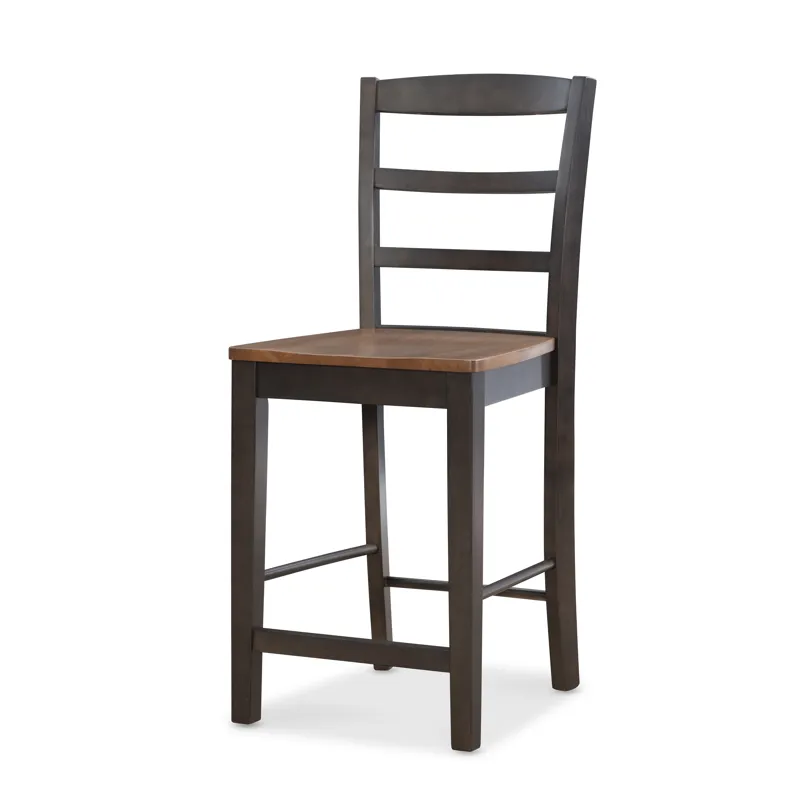 Dining Essentials - Madrid Stool in Hickory and Coal