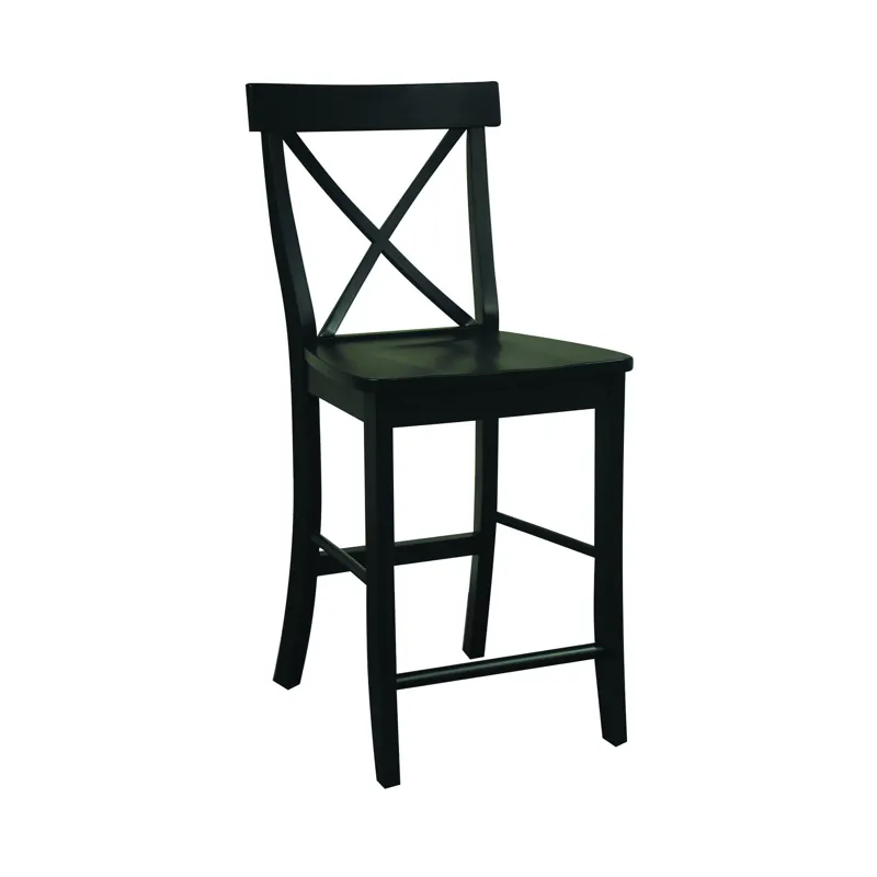 Dining Essentials - X-Back Stool in Black