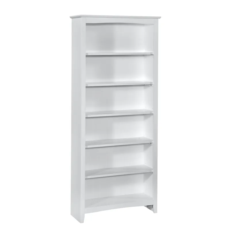 Tykes Collection -  84'' Shaker Bookcase in Pure White