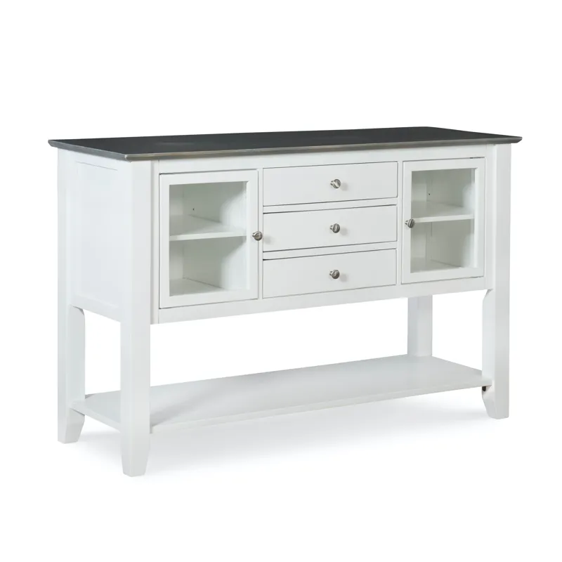 Cosmopolitan Collection - Server in Heather Gray & White