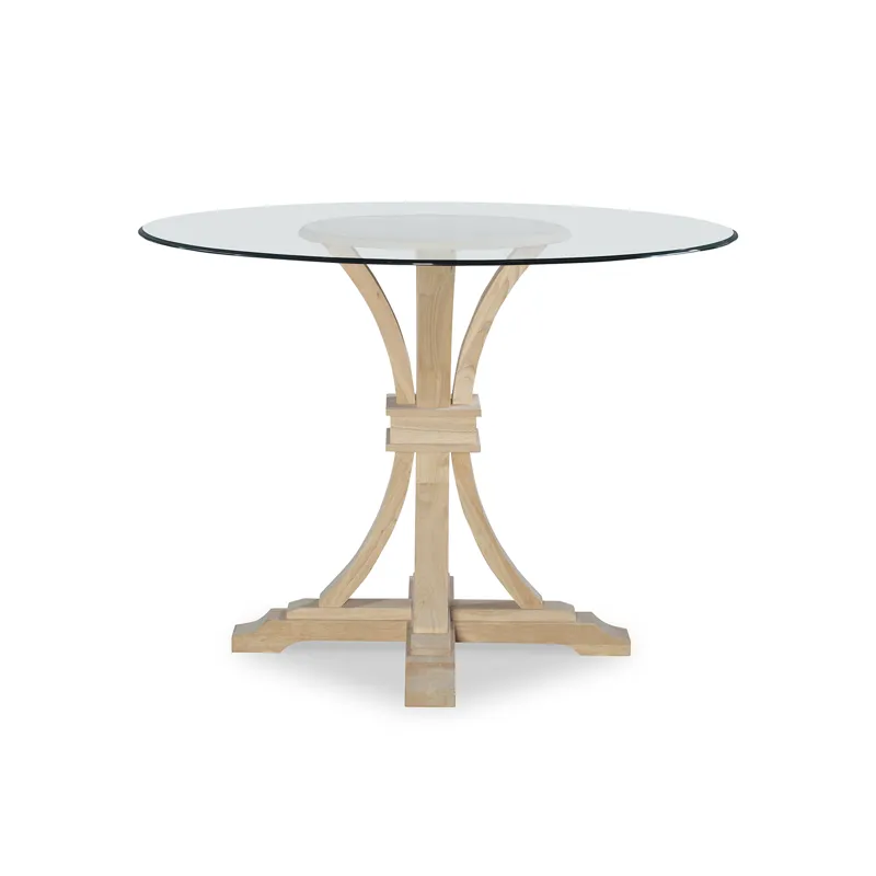 36" Flair Pedestal Base with 48" Glass Top