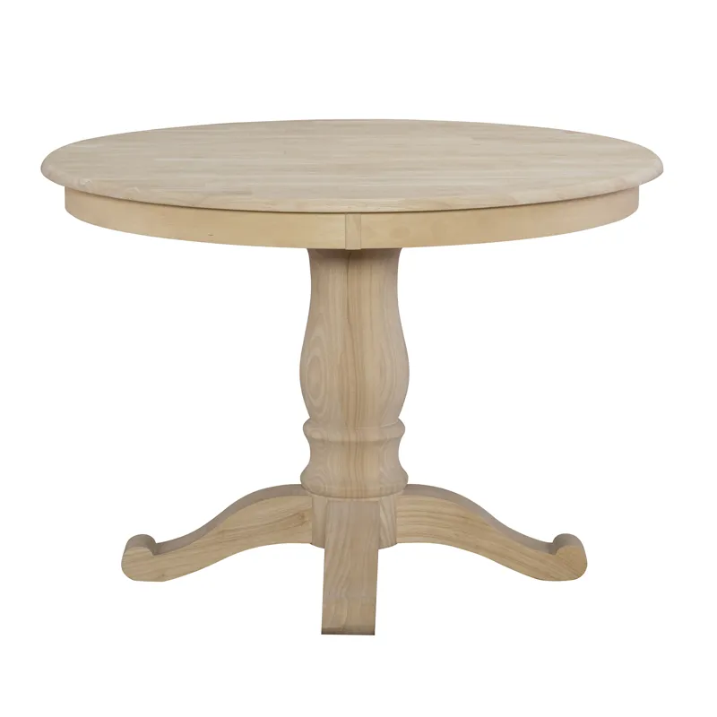 Build Your Own Pedestal Table w/ 42" Round Tabletop w/'Half Bullnose Edge