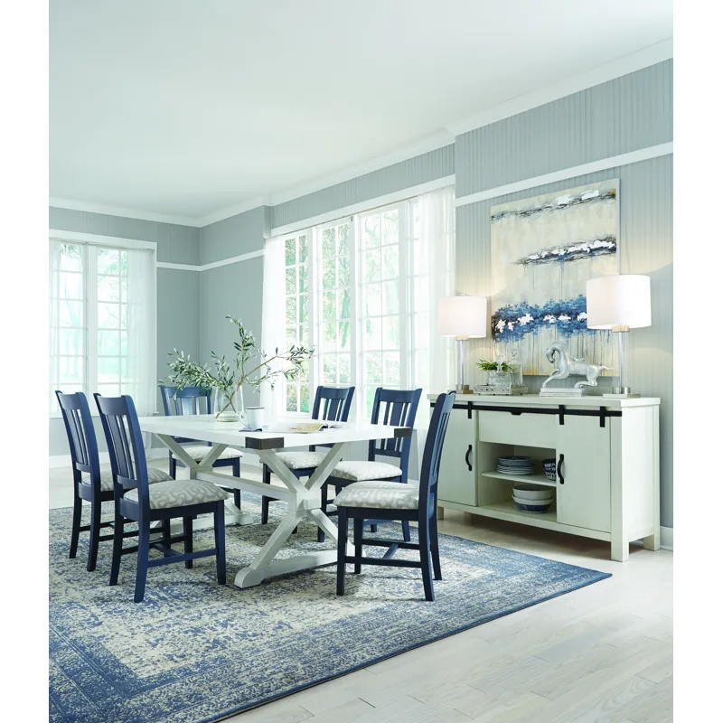 Farmhouse Chic Trestle Table Top & Base