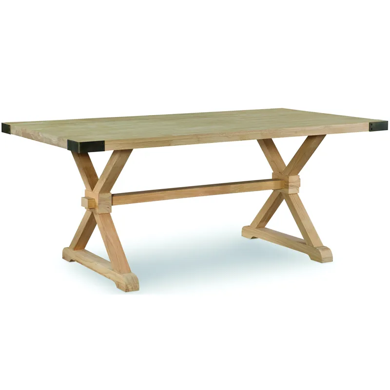 Farmhouse Chic Trestle Table Top & Base
