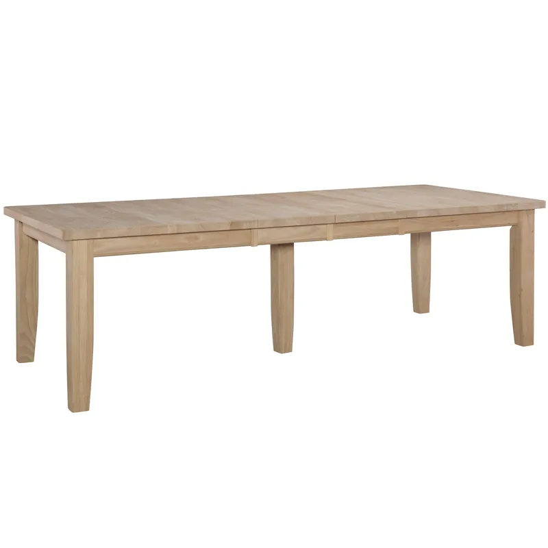 Farmhouse Solid Thick Table Top w/Shaker Legs (Set of 5)