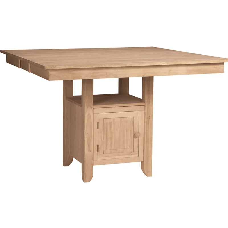 Gathering Table  Top w/ Square Storage Base