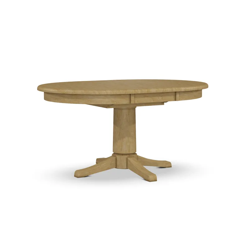 Build Your Own Pedestal Table w/42" x 60" Butterfly Leaf Extension Tabletop w/ Hall Bullnose Edge