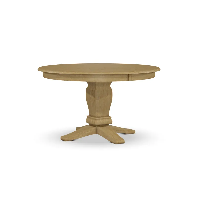Build Your Own Pedestal Table w/ 52" Round Tabletop w/Reverse Bevel Edge