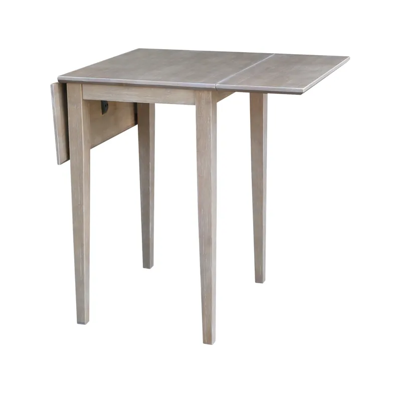 Dining Essentials - Small Drop Leaf Table in Taupe Gray