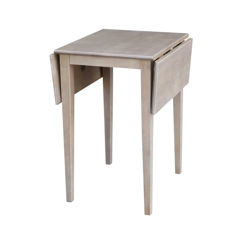 Dining Essentials - Small Drop Leaf Table in Taupe Gray