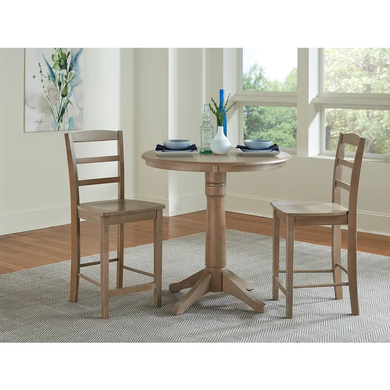 Dining Essentials - Madrid Stool in Taupe Gray