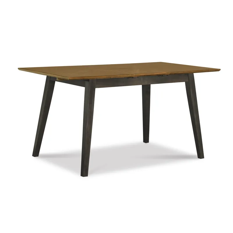 Dining Essentials - Mid-Century Modern Extension Table in Hickory and Coal
