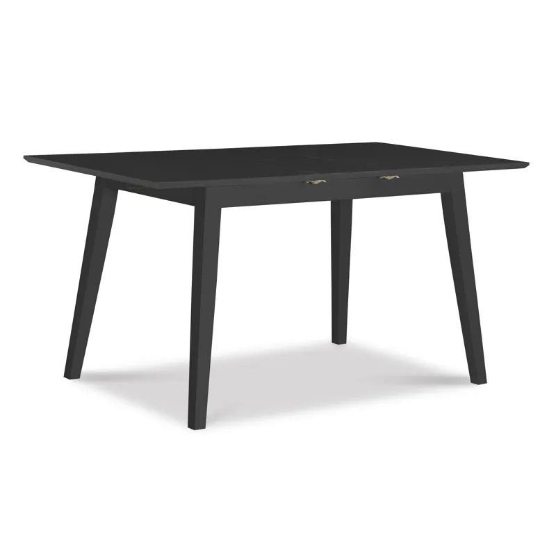 Dining Essentials - Mid-Century Modern Extension Table in Black