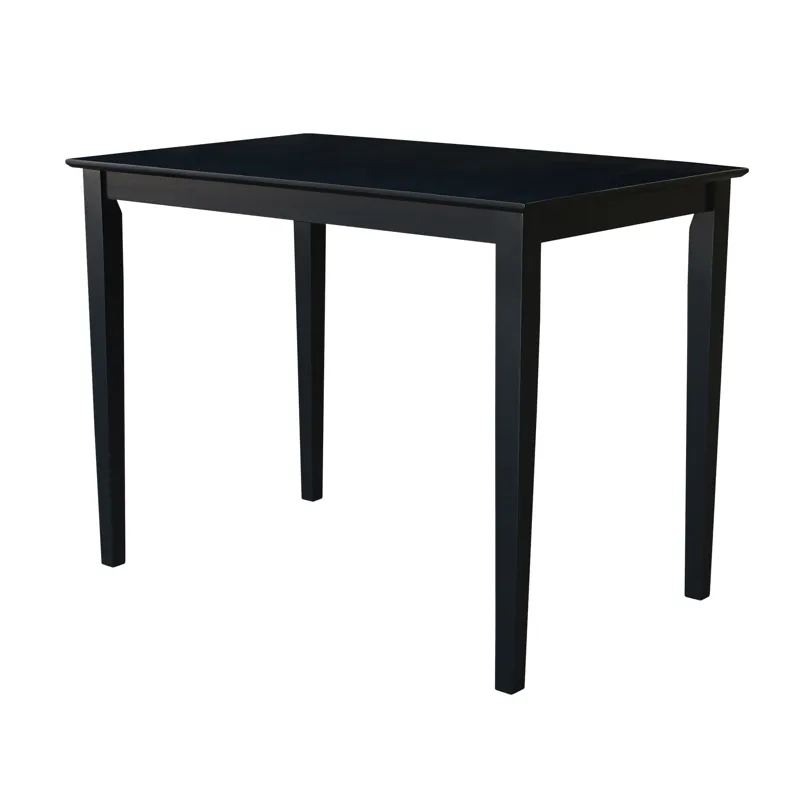 Dining Essentials - 30x48'' Square Table w/ 36'' Shaker Legs in Black