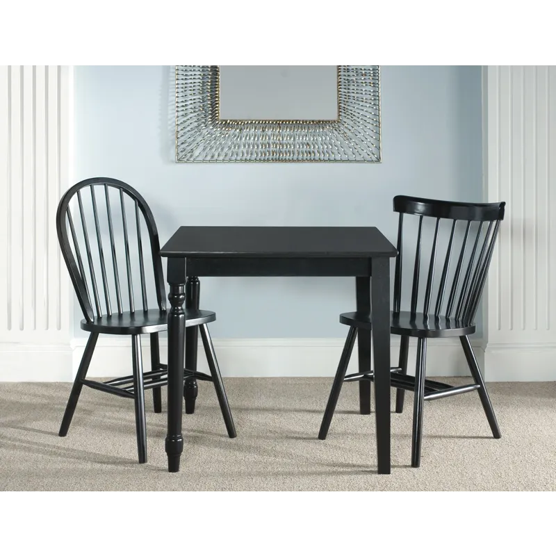Dining Essentials - 36'' Square Top w/ 30'' Shaker Legs in Black