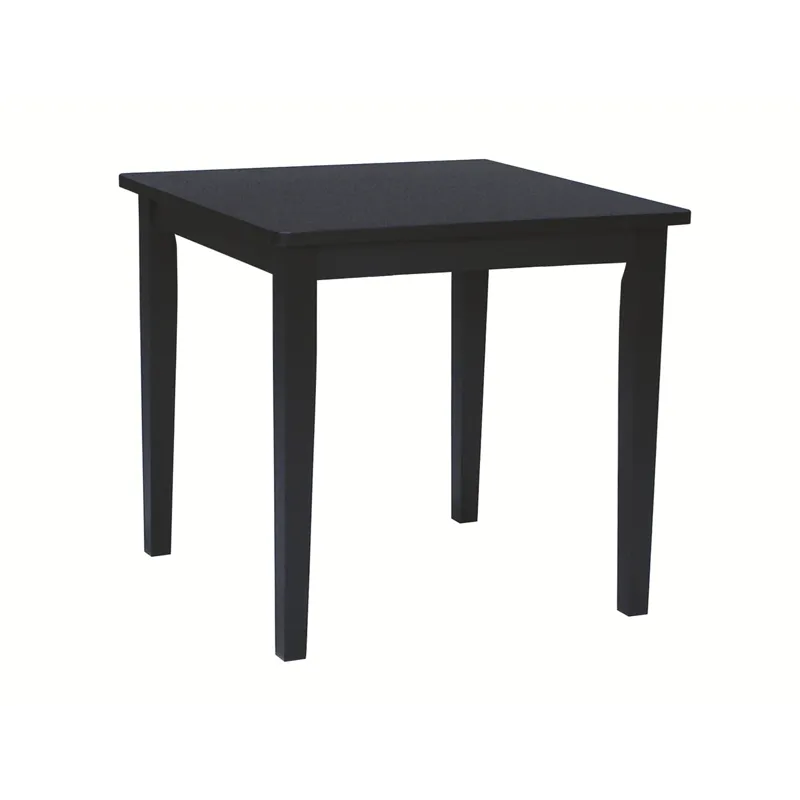 Dining Essentials - 36'' Square Top w/ 30'' Shaker Legs in Black