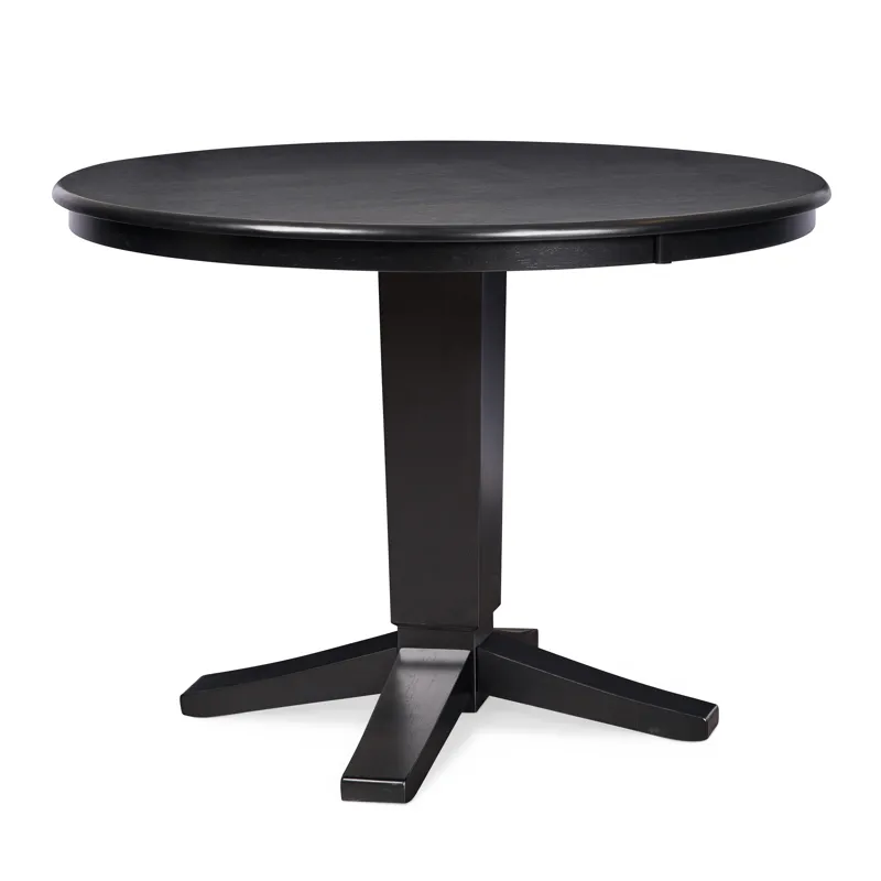 Dining Essentials - 42" Round Solid Top w/30"H Aria Pedestal in Black