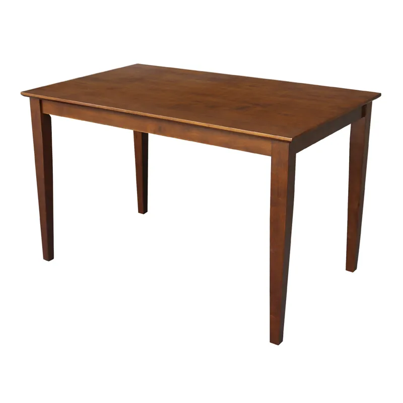 Dining Essentials - 30x48'' Square Table Top w/ 30''H Shaker Legs in Espresso